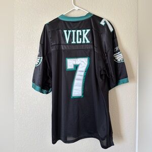 Michael Vick Reebok Official NFL Eagles #7 Jrsey V-neck Short Sleeve sz 54